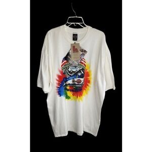 Harley Davidson The Sixties Tee Holoubek JFK Nasa Woodstock Tie Dye Deadstock
